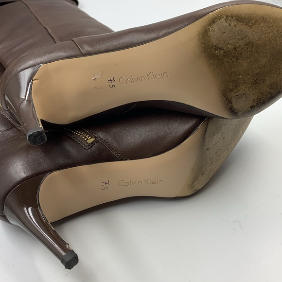 High heel leather boots. - Picture 4 of 6